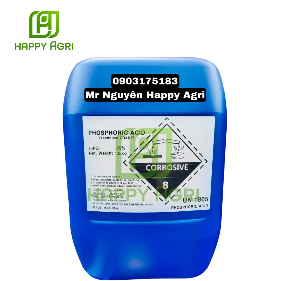 Phân Bón PHOSPHORIC ACID CAN 35KG