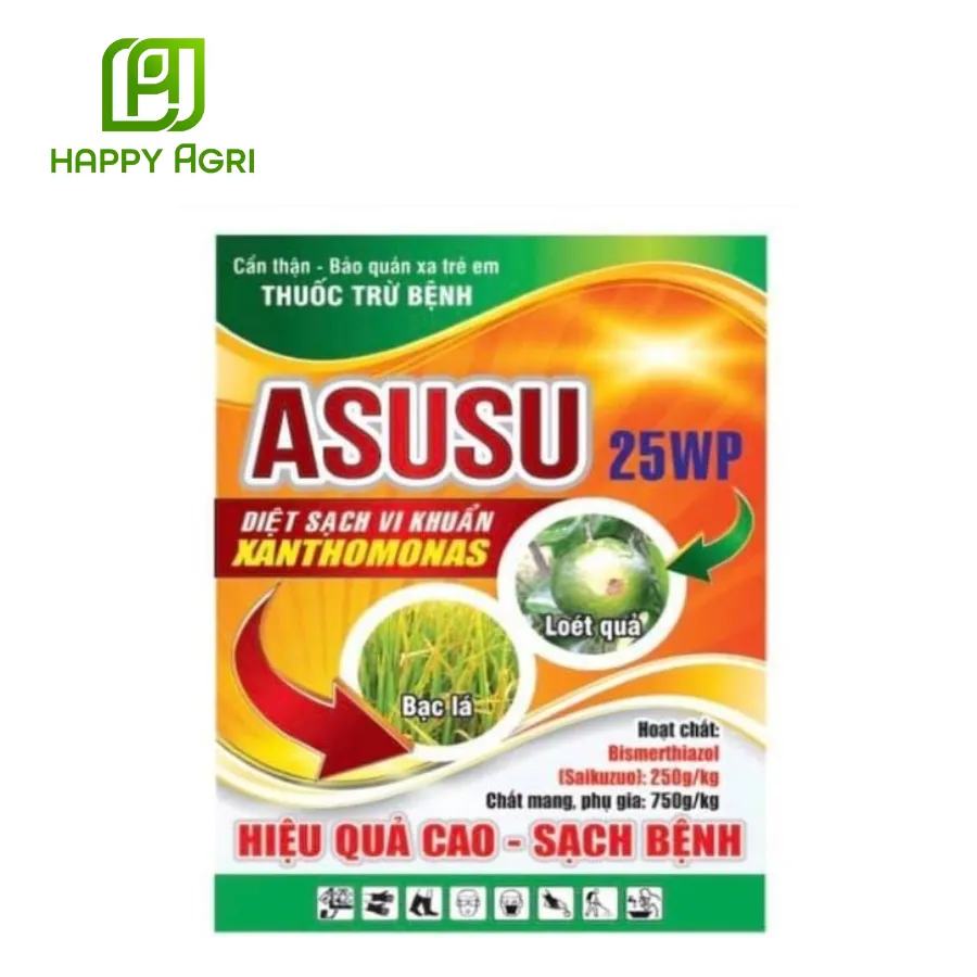 Thuốc trừ bệnh ASUSU 25WP - diệt sạch vi khuẩn Xanthomonas