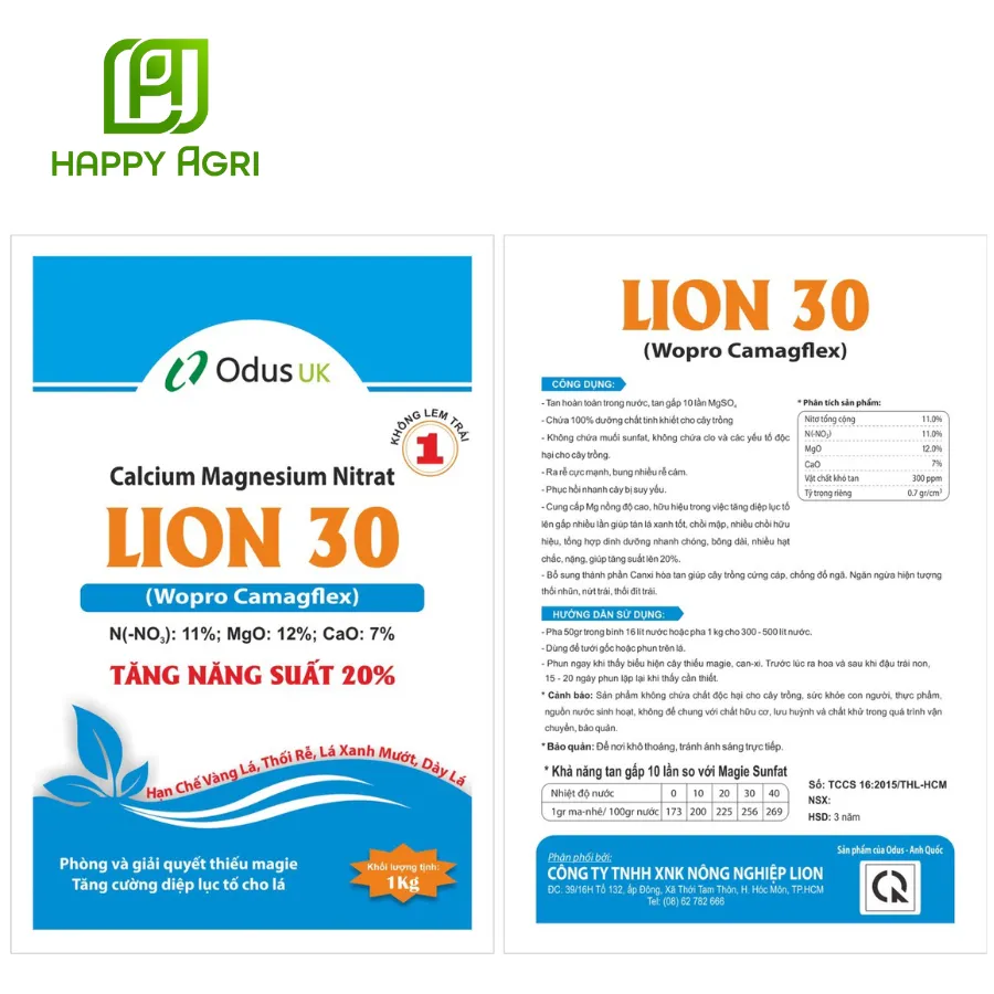 Odus UK Calcium Magnesium Nitrat LION 30