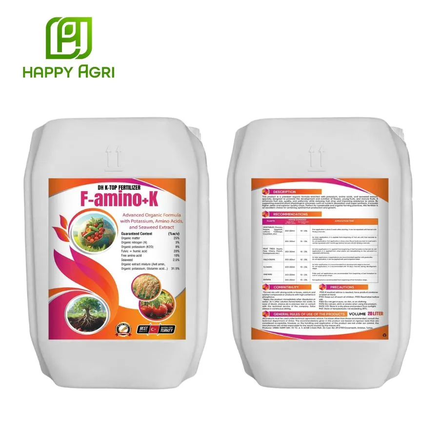 PHÂN BÓN HỮU CƠ DH K - TOP F-AMINO+K 20Lít