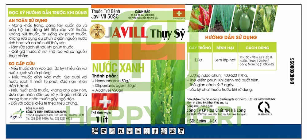 Thuốc Trừ Bệnh JAVI VIL 50SC JAVILL Thuỵ Sỹ 1L
