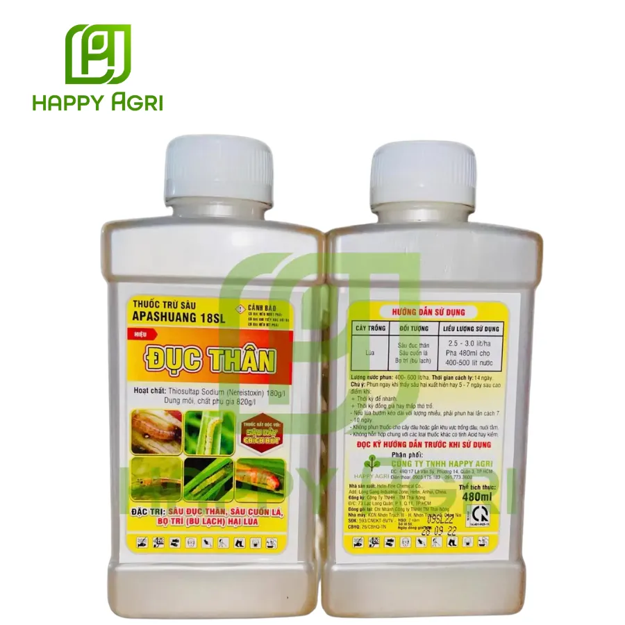 Thuốc Trừ Sâu APASHUANG 18SL Nhãn Hiệu Đục Thân 480ML
