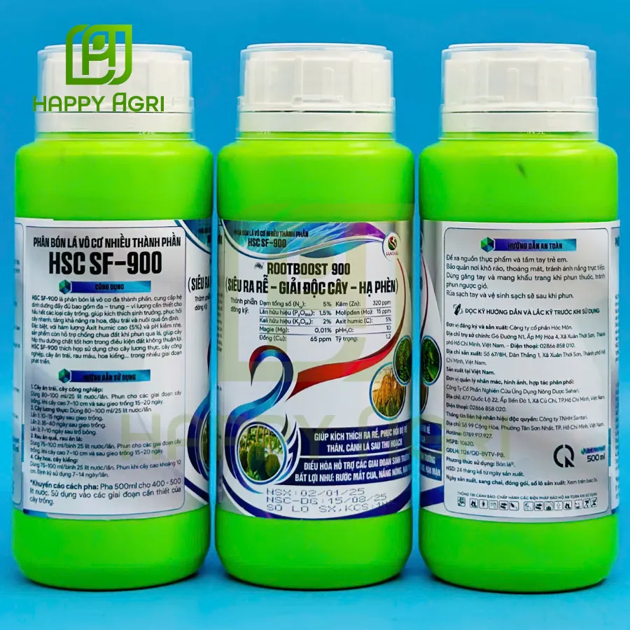 PHÂN BÓN LÁ VÔ CƠ NHIỀU THÀNH PHẦN HSC SF-900 HIỆU ROOTBOOST 900