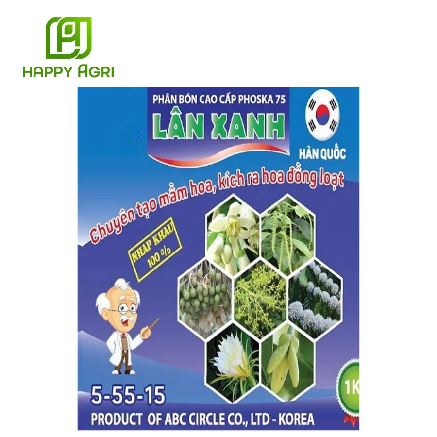 Phân bón cao cấp Phoska 75 Lân Xanh