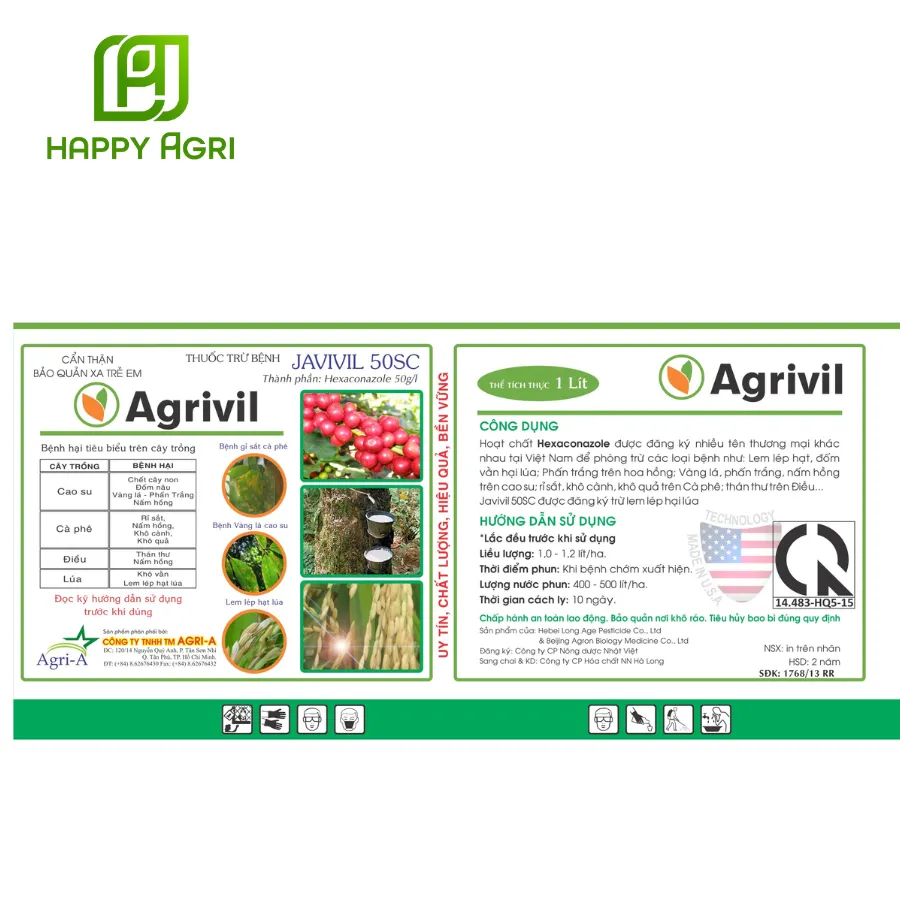 Thuốc trừ bệnh JAVIVIL 50SC Agrivil