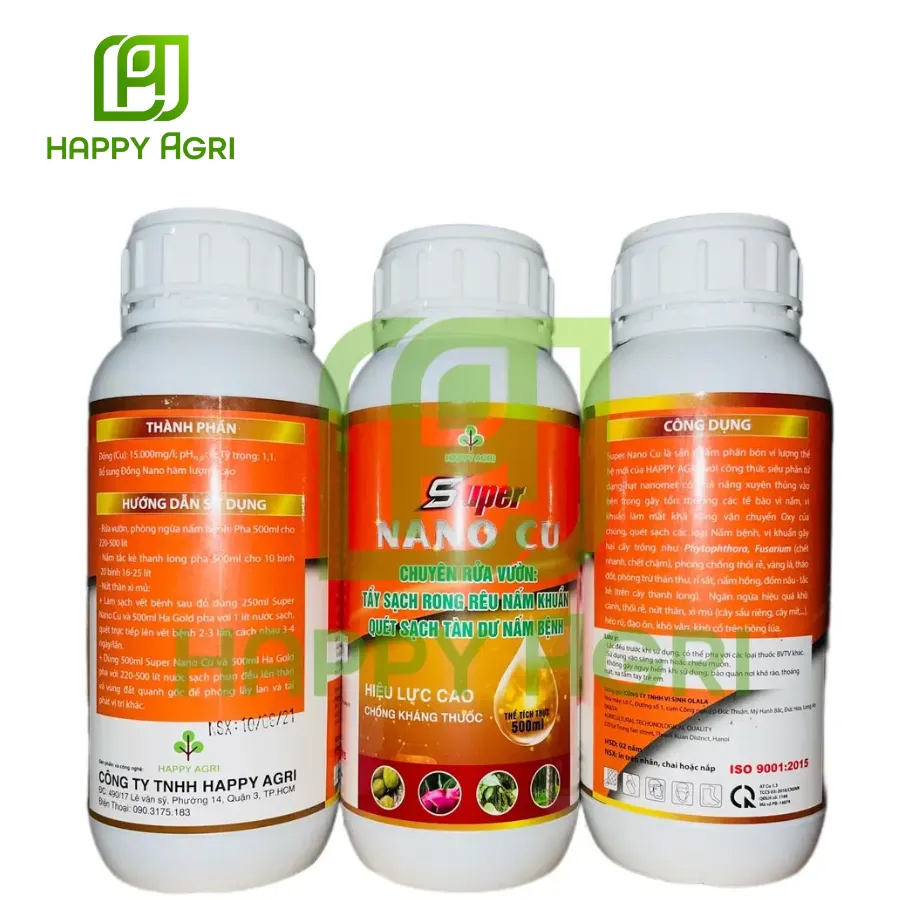 Thuốc Trừ Bệnh Sinh Học - SUPER NANO CU CHUYÊN RỬA VƯỜN 500ML