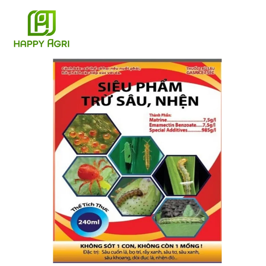 Thuốc trừ sâu GASRICE 15EC (siêu phẩm trừ sâu, nhện)
