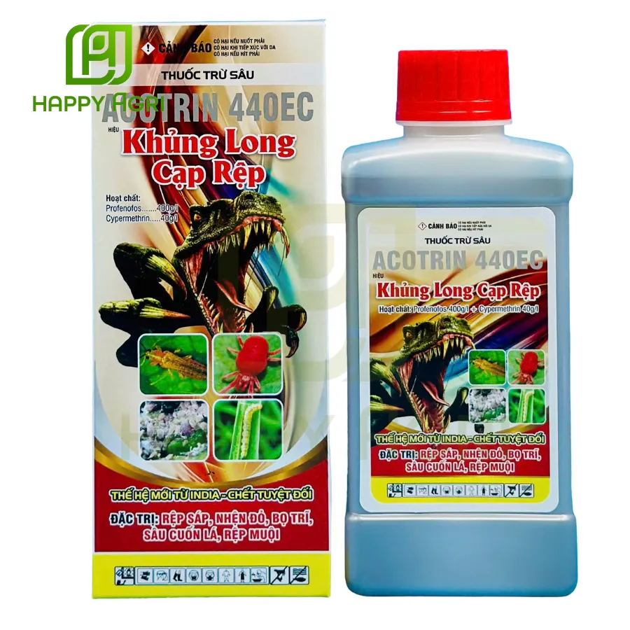 THUỐC TRỪ SÂU ACOTRIN 440EC HIỆU KHỦNG LONG CẠP RỆP 