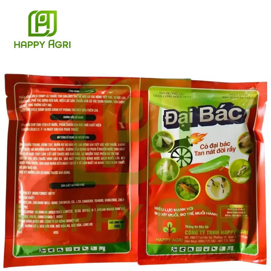 Thuốc Trừ Sâu Thần Công GOLD 39WP Nhãn Hiệu Đại Bác 100GR