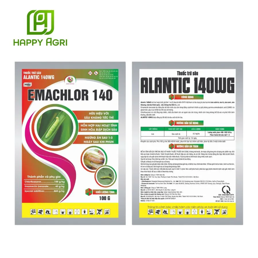 THUỐC TRỪ SÂU ALANTIC 140WG HIỆU EMACHLOR 140
