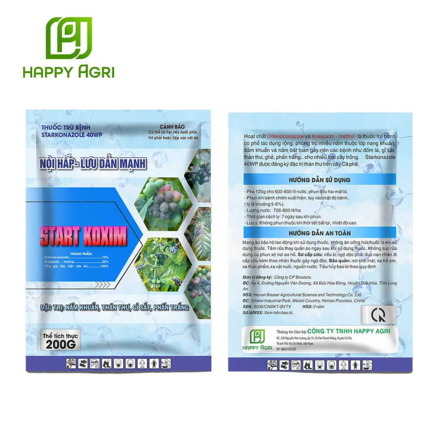 THUỐC TRỪ BỆNH STARKONAZOLE 40WP HIỆU START KOXIM