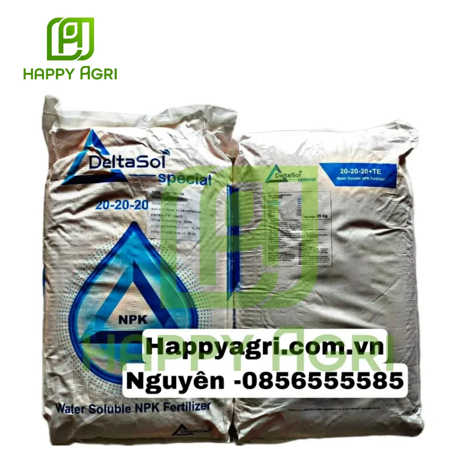 Phân Bón NPK 20-20-20 +TE 25KG