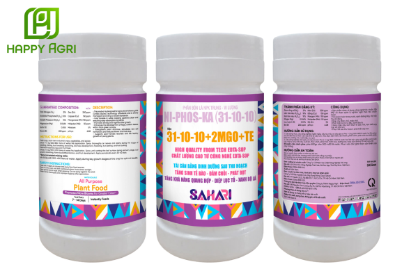 NPK Trung-Vi Lượng NI-PHOS-KA [31-10-10]