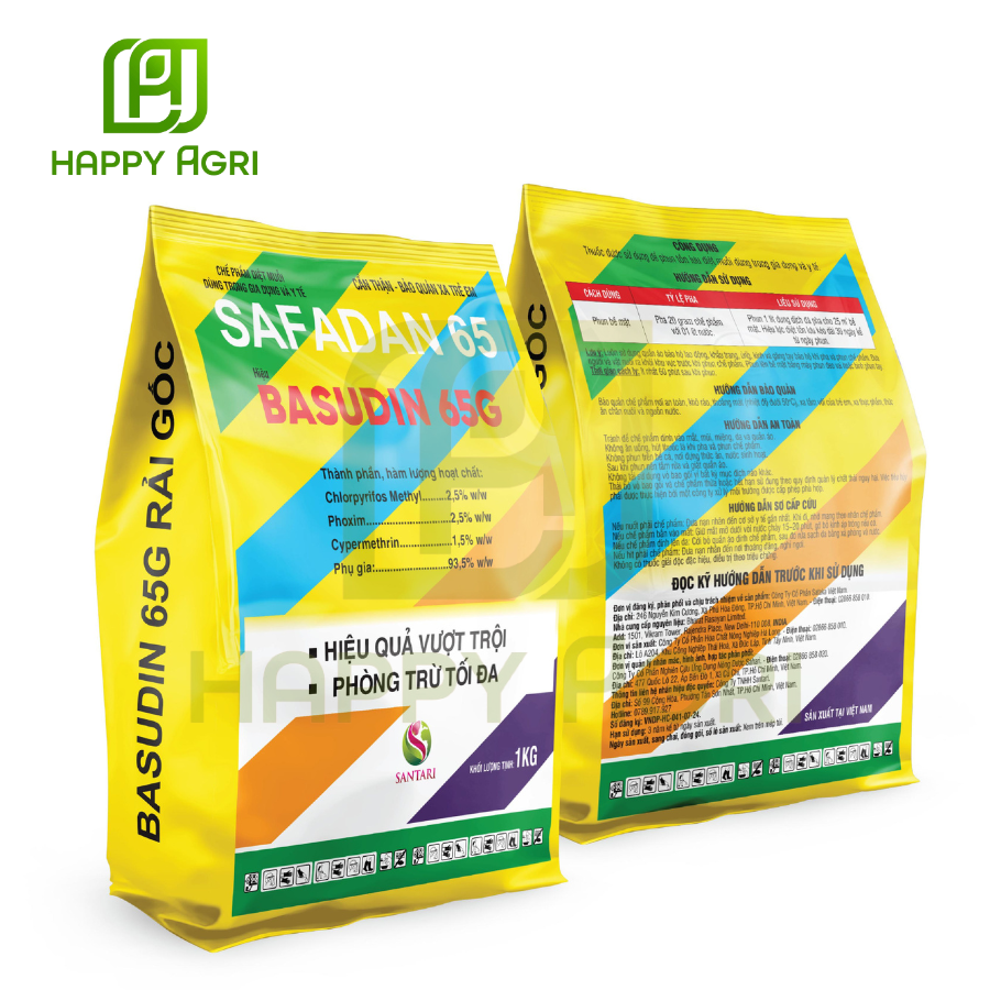 CHẾ PHẨM SINH HỌC DIỆT MUỖI SAFADAN 65 HIỆU BASUDIN 65G