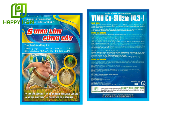 Phân bón lá trung lượng VINO Ca-SiO2hh 14,3-1 Hiệu SUMO LÙN CỨNG CÂY 