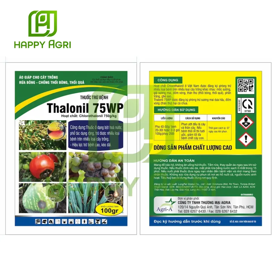 Thuốc Trừ Bệnh Thalonil 75WP 100GR