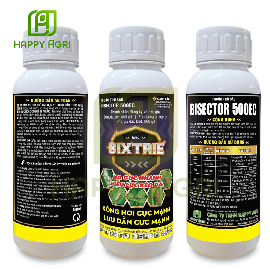 Thuốc trừ sâu BISECTOR 500EC nhãn hiệu SIXTRIE 