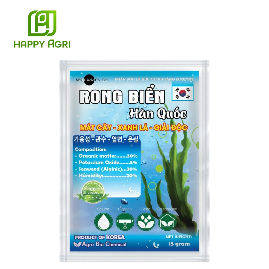 Phân bón lá rong biển tới từ Hàn Quốc