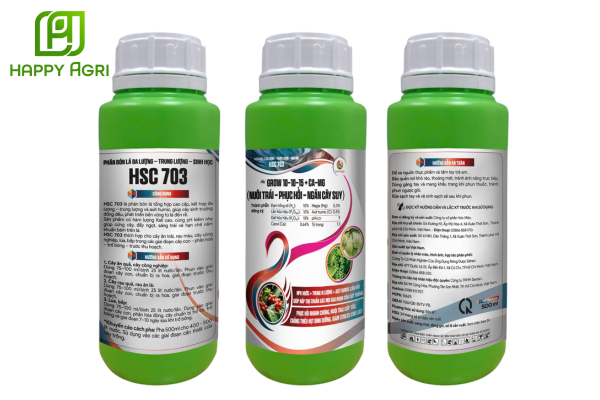 Thông tin PHÂN BÓN LÁ ĐA LƯỢNG-TRUNG LƯỢNG-SINH HỌC HSC 703 HIỆU GROW 10-10-15+CA-MG