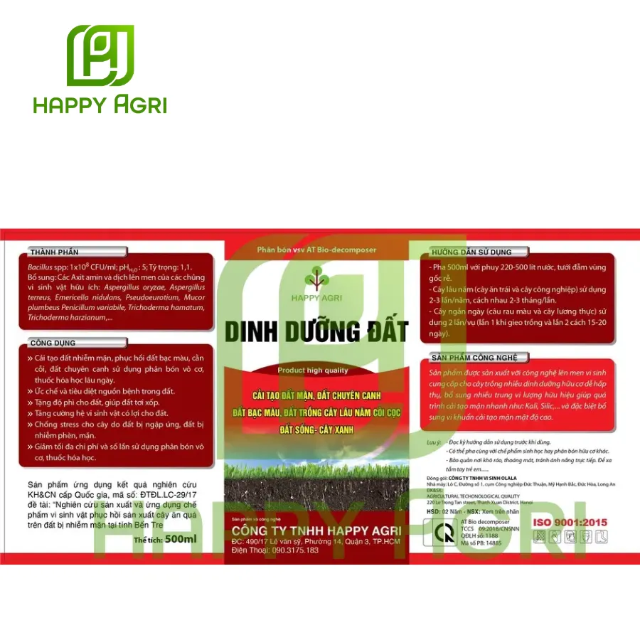 Phân Bón - DINH DƯỠNG ĐẤT 500ML