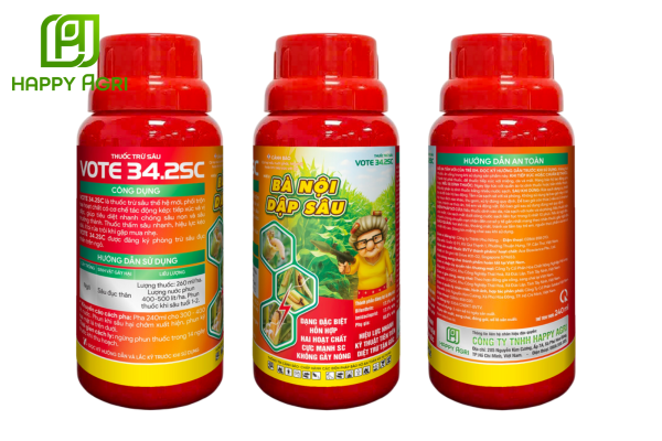 Thông tin chung về Thuốc trừ sâu VOTE 34.2SC Hiệu BÀ NỘI DẬP SÂU