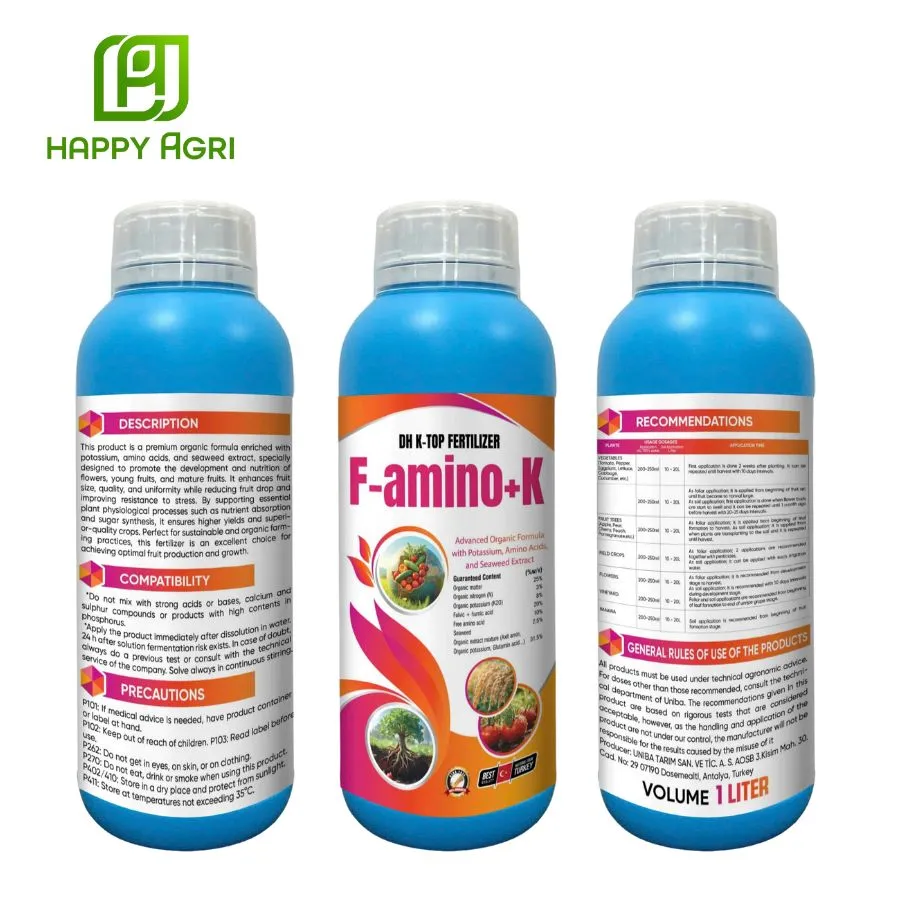 PHÂN BÓN HỮU CƠ DH K - TOP F-AMINO+K 1Lít