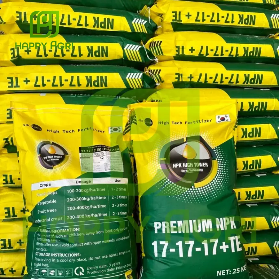 Phân Bón NPK PREMIUM 17-17-17+TE 25KG