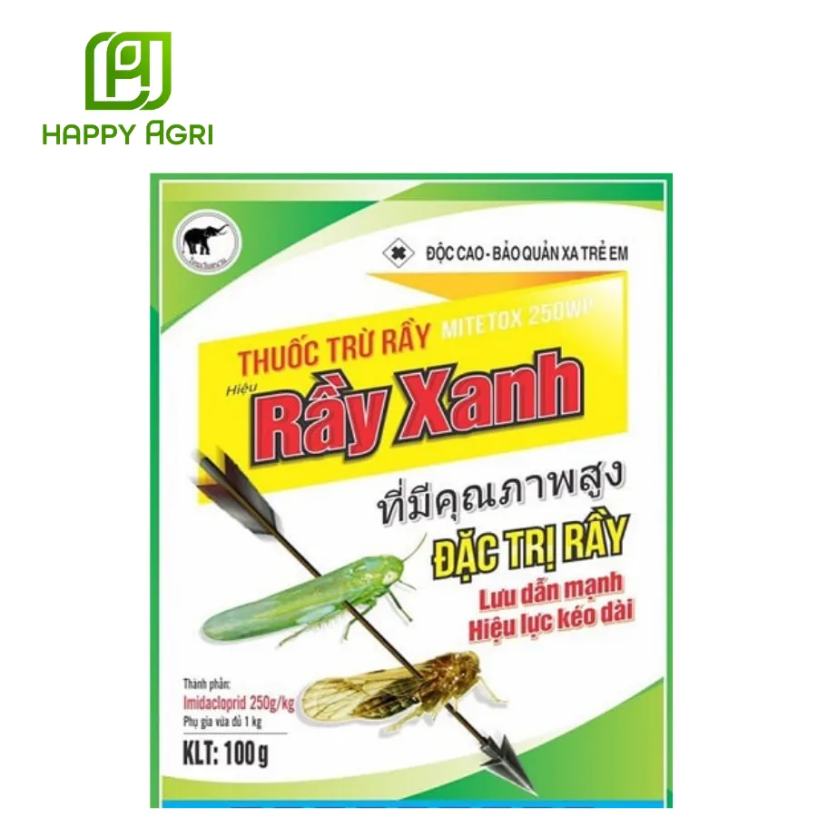 Thuốc trừ rầy MITETOX 250WP - Hiệu Rầy Xanh