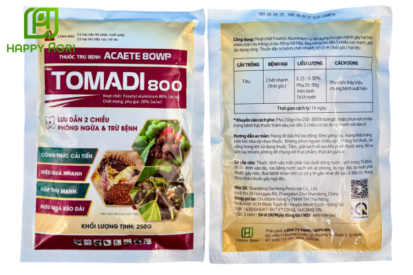 Thông tin Thuốc trừ bệnh ACAETE 80WP hiệu TOMADI 800
