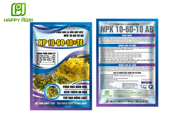 Giới thiệu về Phân bón lá NPK 10-60-10 AB Hiệu HP 10-60-10+TE