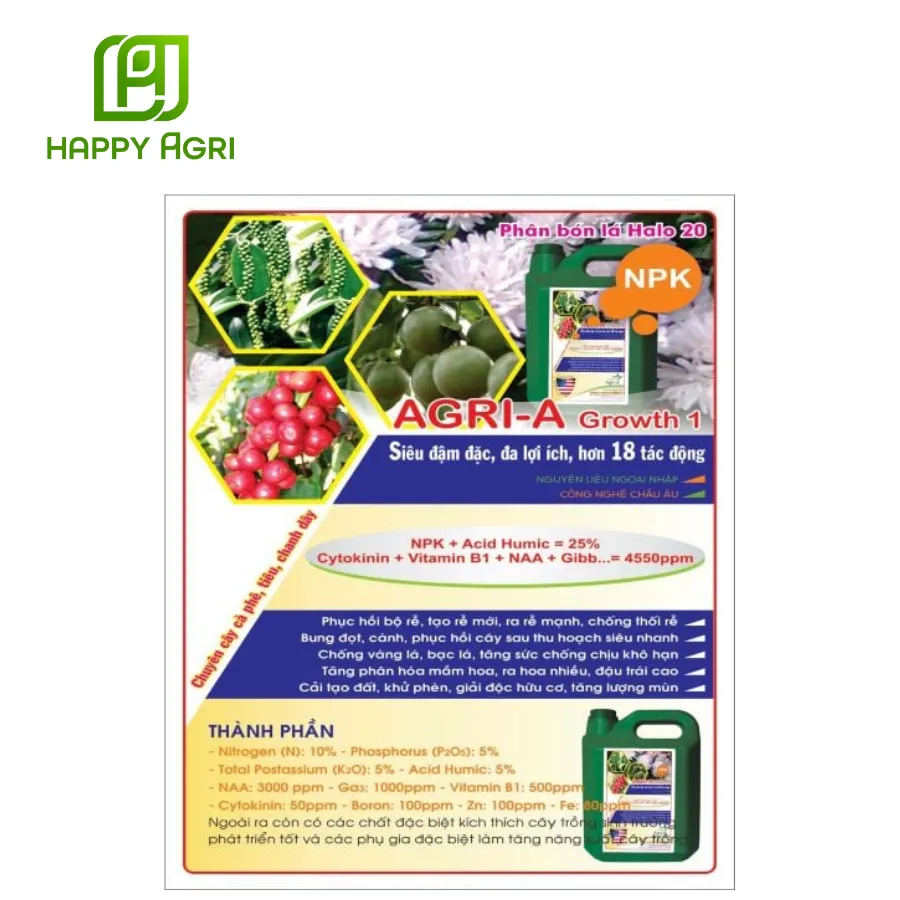 Phân bón lá Halo 20 Agri-A Growth 1