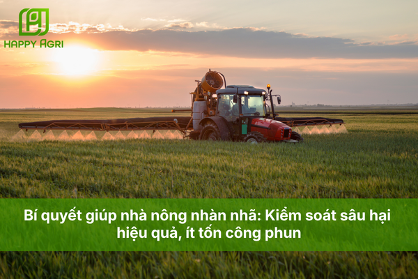 Bí quyết giúp nhà nông nhàn nhã: Kiểm soát sâu hại hiệu quả, ít tốn công phun