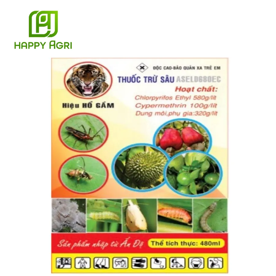 Thuốc trừ sâu ASELD 680EC hiệu HỔ GẦM