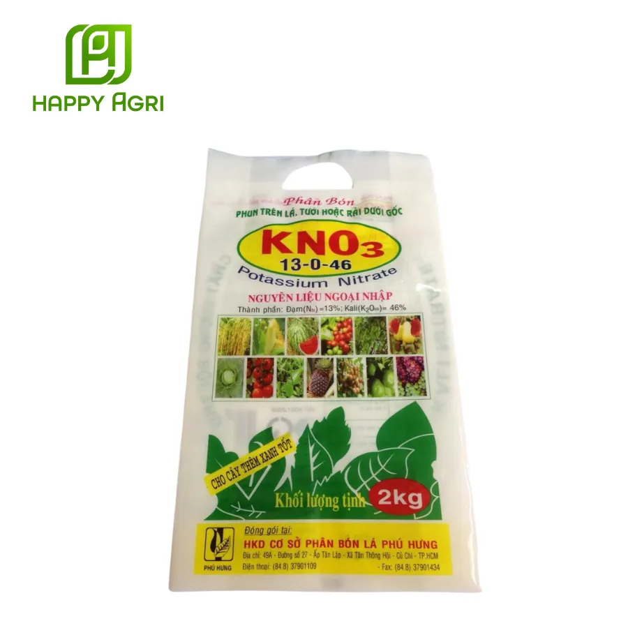 Phân Bón PHUN TRÊN LÁ. TƯỚI HOẶC RẢI DƯỚI GỐC KNO3 13-0-46
