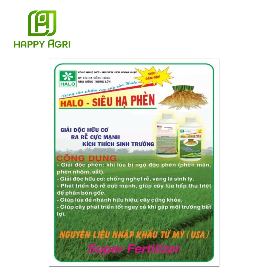 Phân bón lá siêu hạ phèn siêu đậm đặc