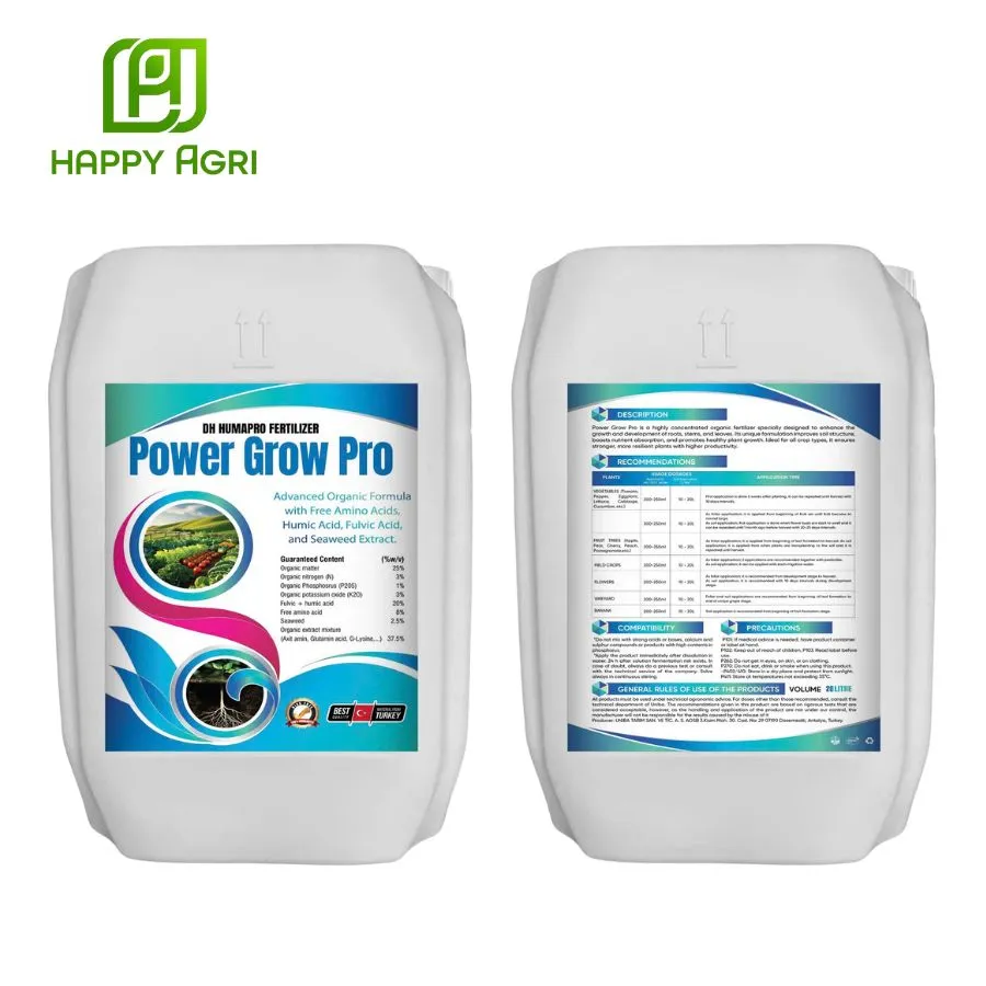 PHÂN BÓN HỮU CƠ DH HUMAPRO POWER GROW PRO 20Lít