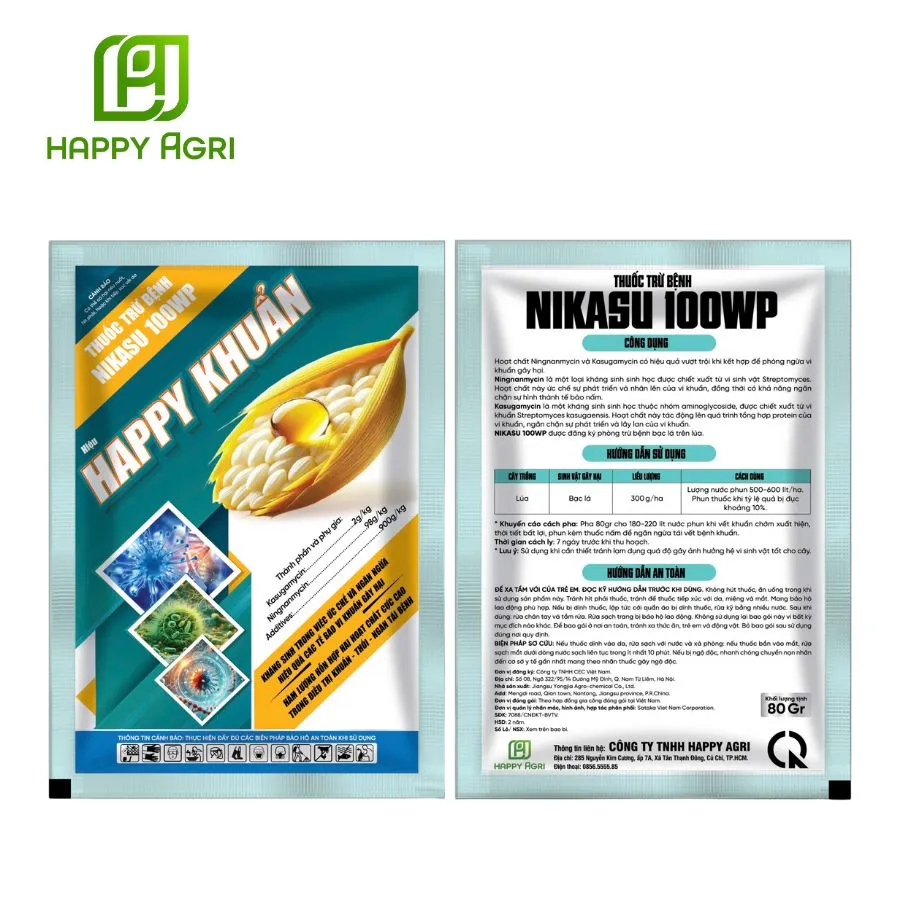 THUỐC TRỪ BỆNH NIKASU 100WP HIỆU HAPPY KHUẨN