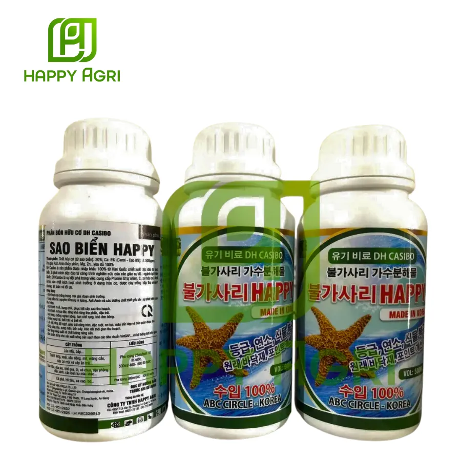 Phân Bón Hữu Cơ DH CASIBO - Nhãn Hiệu SAO BIỂN HAPPY 500ML