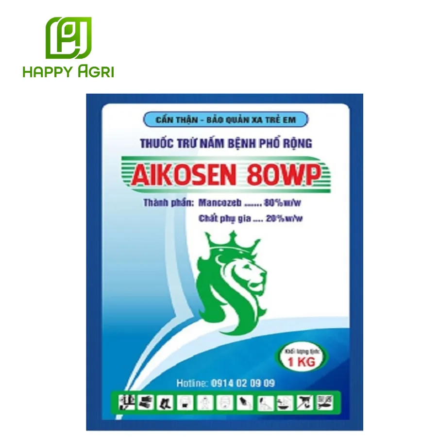 Thuốc trừ nấm bệnh phổ rộng Aikosen 80wp
