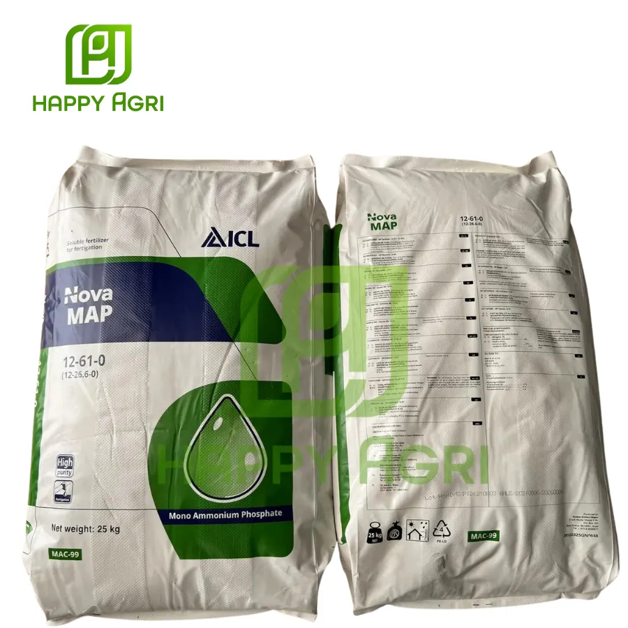 Phân Bón NOVA MAP 12-61-0(12-26.6-0) MONO AMMONIUM PHOSPHATE ICL 25KG