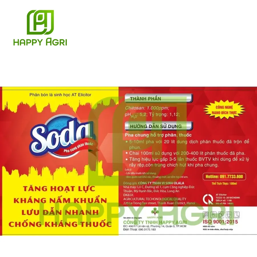 Phân Bón Lá Sinh Học AT ELICITOR - SODA 100ML