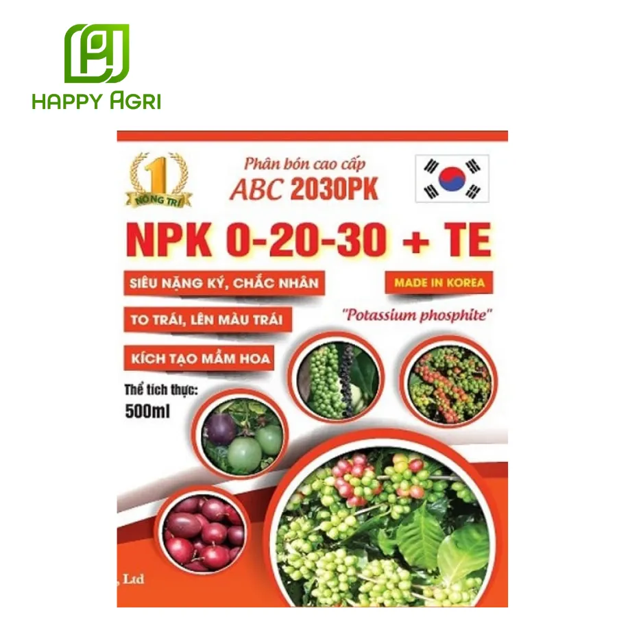 Phân bón cao cấp ABC 2030PK NPK 0-20-30 + TE
