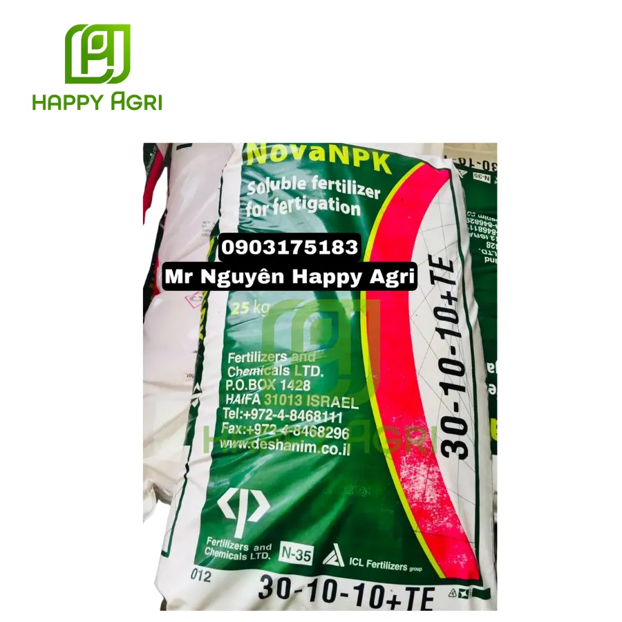 Phân Bón NOVA NPK 30-10-10+TE 25KG