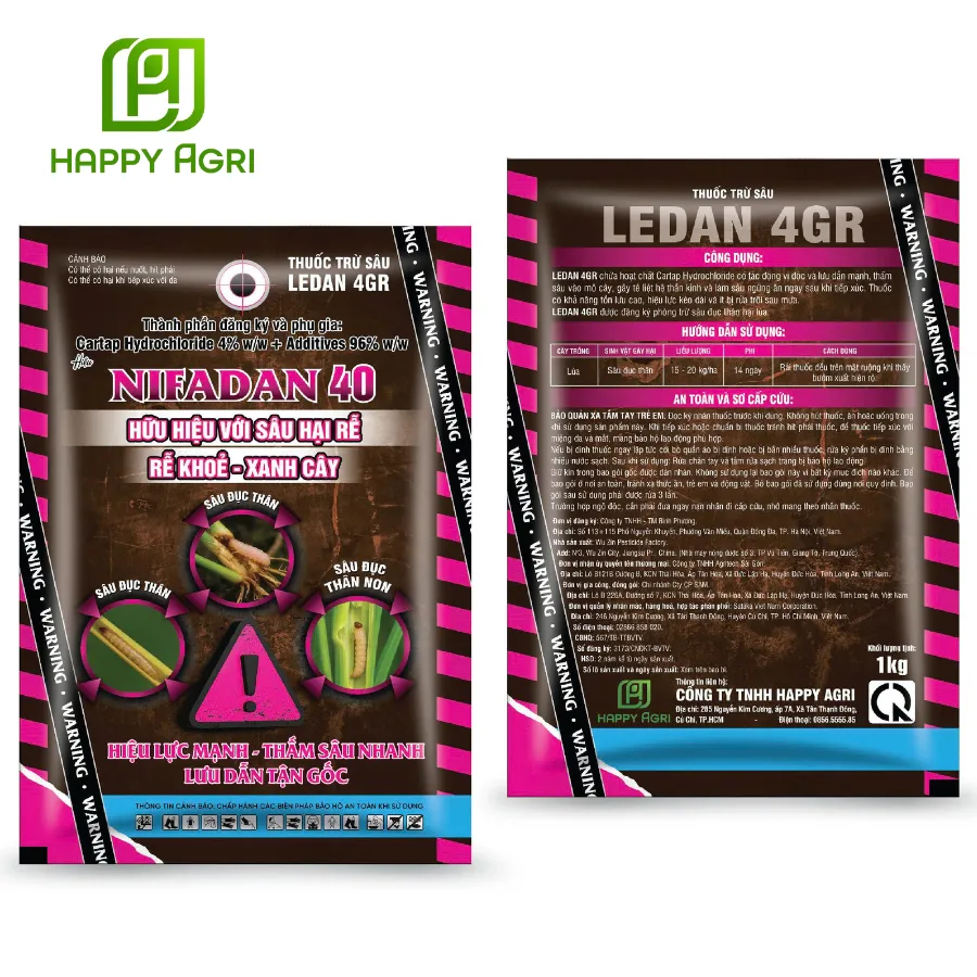 THUỐC TRỪ SÂU LEDAN 4GR - NIFADAN 40G 