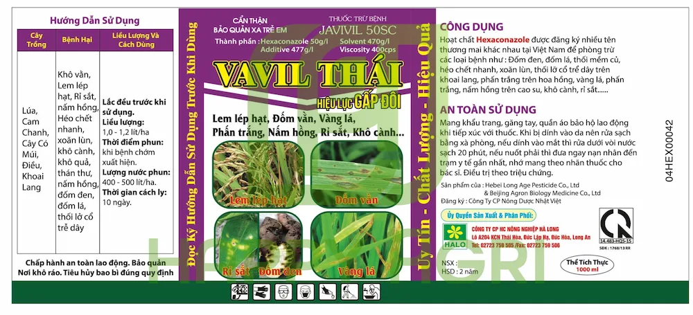 Thuốc Trừ Bệnh JAUIUIL 50SC VAVIL THAI 1L
