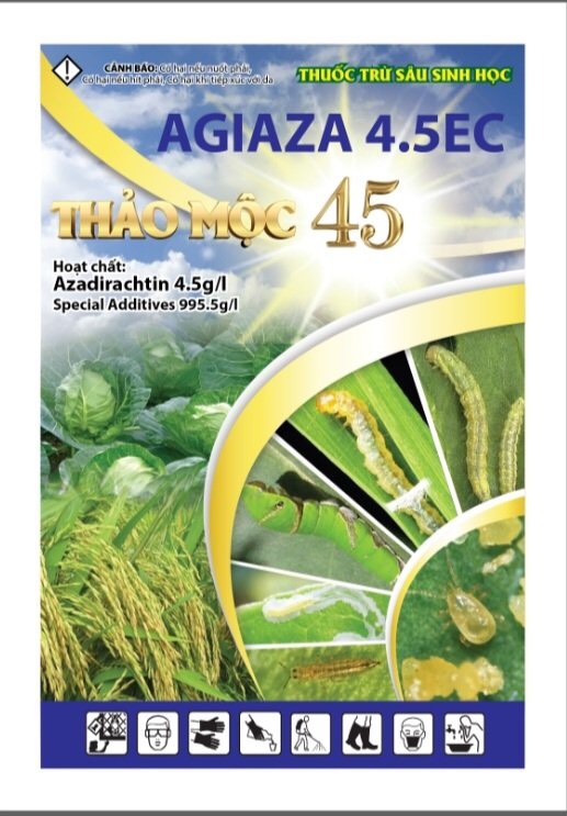 THUỐC TRỪ SÂU SINH HỌC AGIAZA 4.5 EC THẢO MỘC 45
