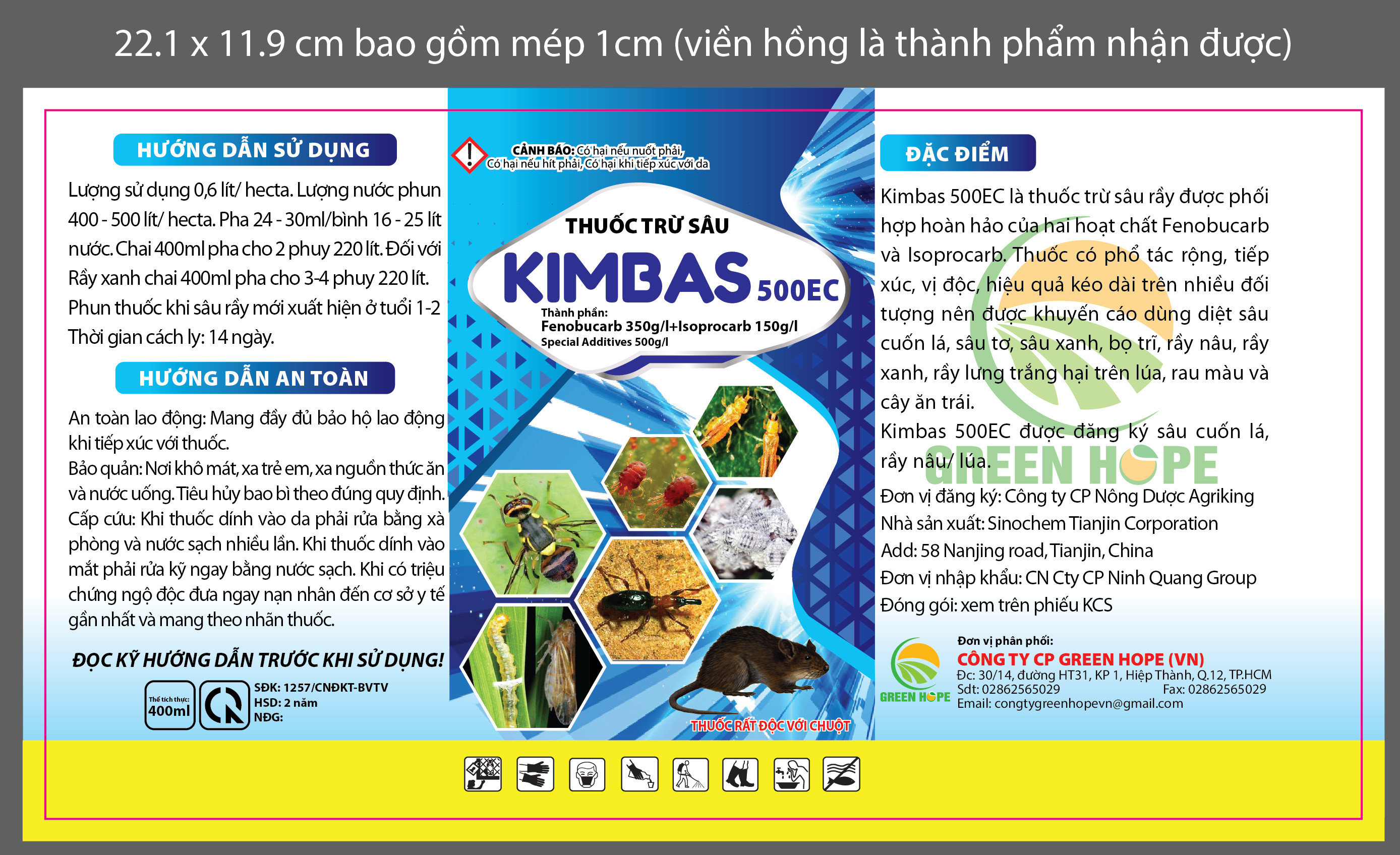 THUỐC TRỪ SÂU Kimbas 500EC