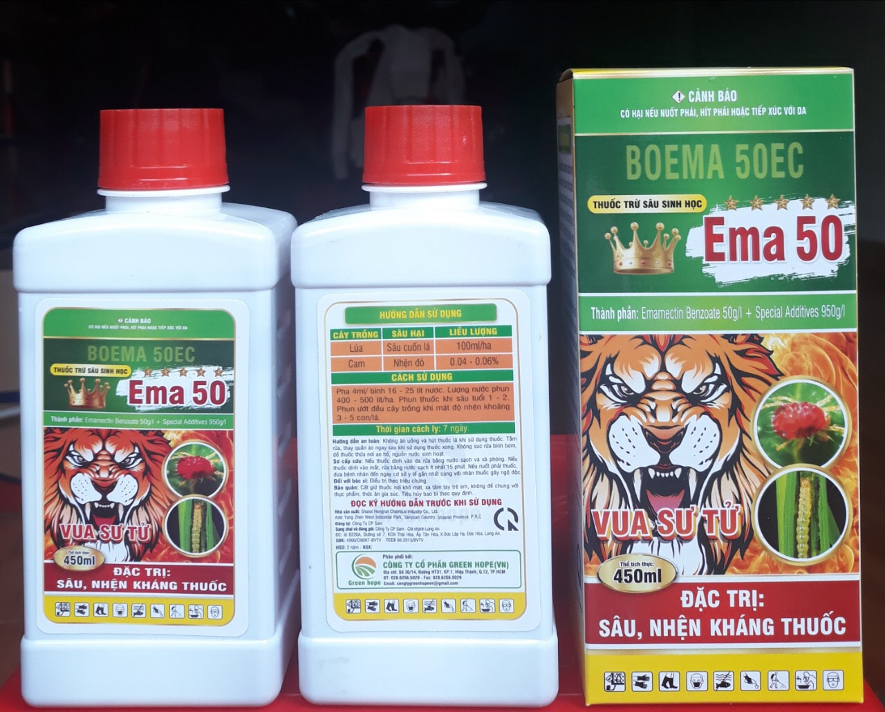 THUỐC TRỪ SÂU SINH HỌC Ema 50 VUA SƯ TỬ