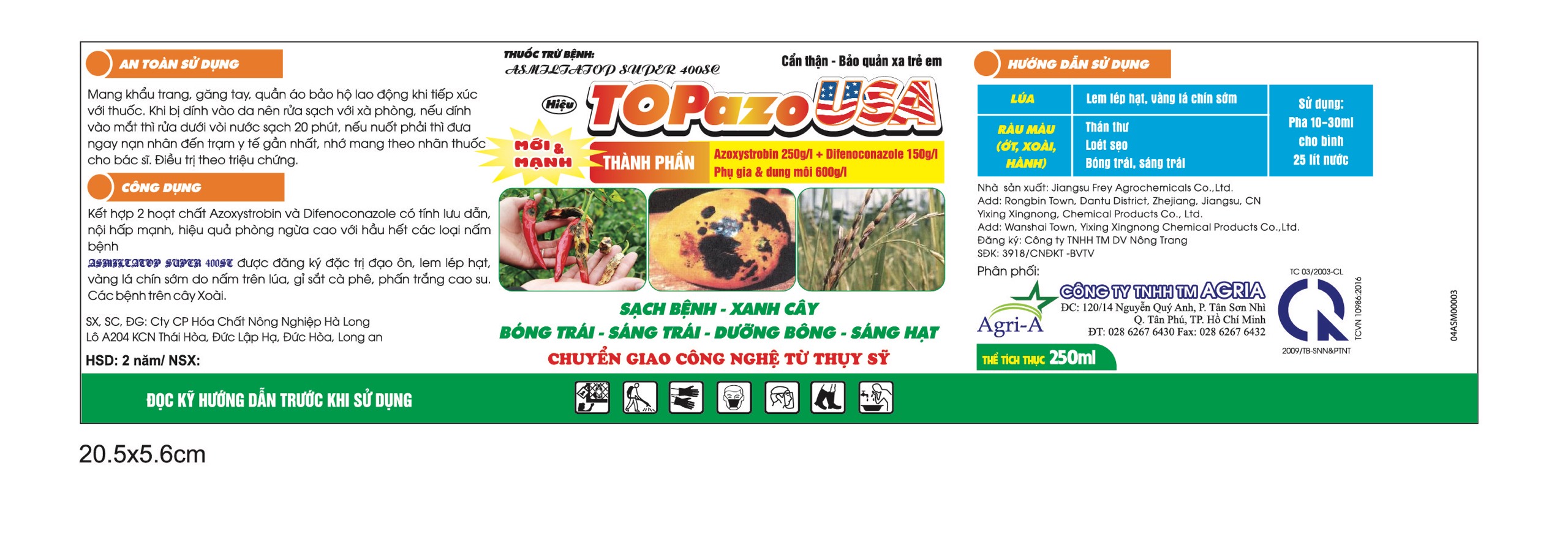 THUỐC TRỪ BỆNH: ASMILTATOP SUPER 400SC TOPazoUSA