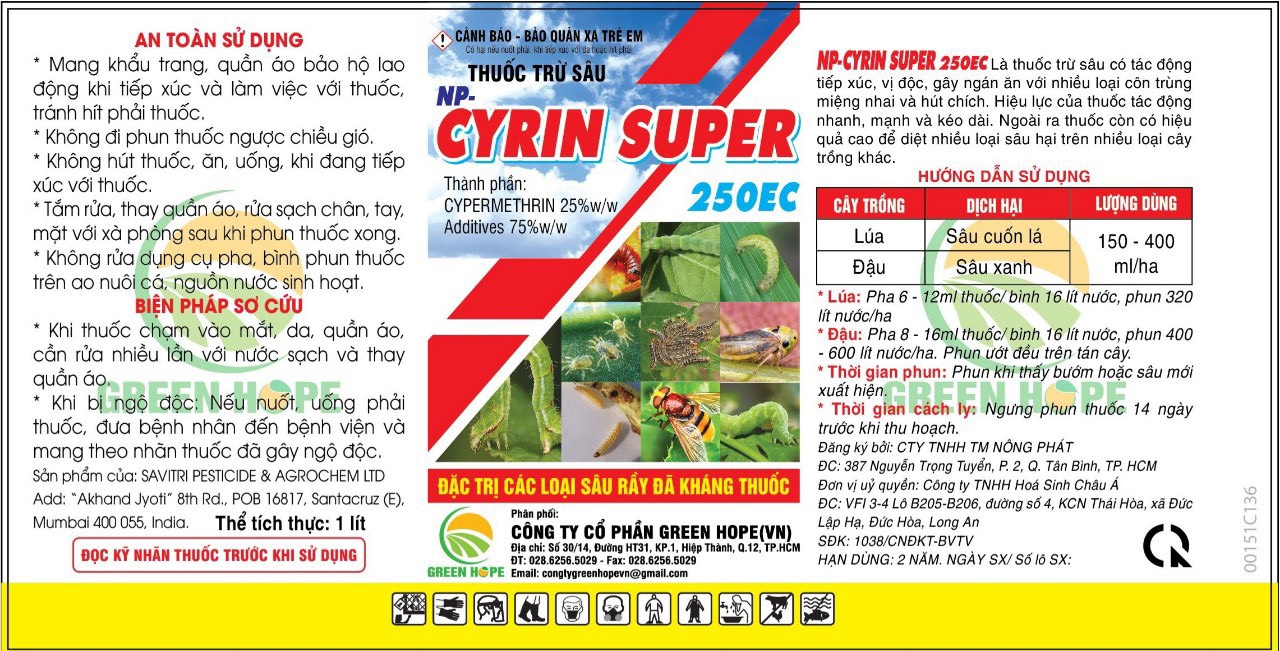 THUỐC TRỪ SÂU GYRIN SUPER 250EC